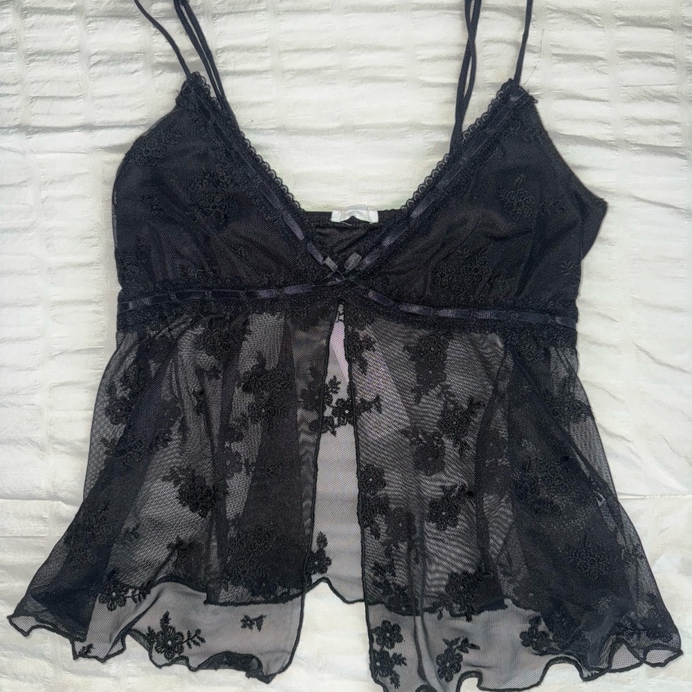 Garage Black Lace Camisole